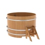 Купель BentWood круглая из лиственницы (D=1,50 м.), h=1 м. Натуральная Премиум для бани фото - 1 BentWood круглая из лиственницы (D=1,50 м.), h=1 м. Натуральная Премиум купель фото фото - 1
