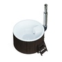 Polar Spa ELITE 180 круглая с интегрированной печью для 2-4 человек (термососна темная) с доставкой фото - 1 Купель Polar Spa ELITE 180 круглая с интегрированной печью для 2-4 человек (термососна темная) фото фото - 1